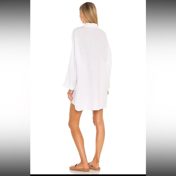 Show Me Your Mumu John’s button down shirt white linen - Picture 10 of 15